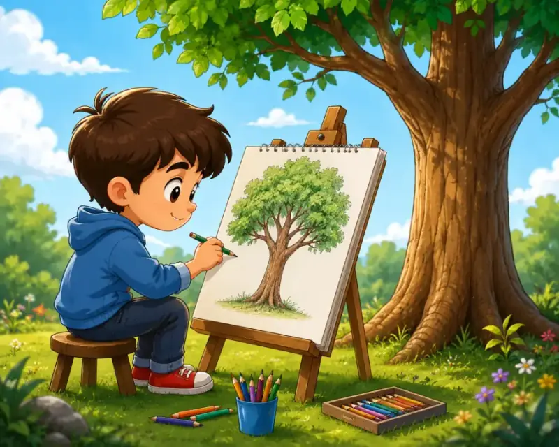 cartoon tree drawing